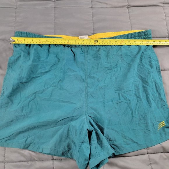 Cheetah Mens Large Green Swim Trunks Shorts Lightweight Athletic Outdoors - Picture 8 of 11